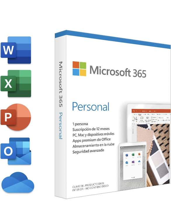 Amazon: Microsoft 365 Personal | Suscripción anual | Para 1 PC o Mac