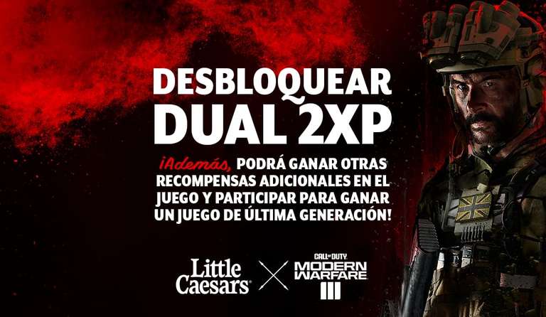 Little Caesars: Dual 2XP para COD Modern Warfare 3