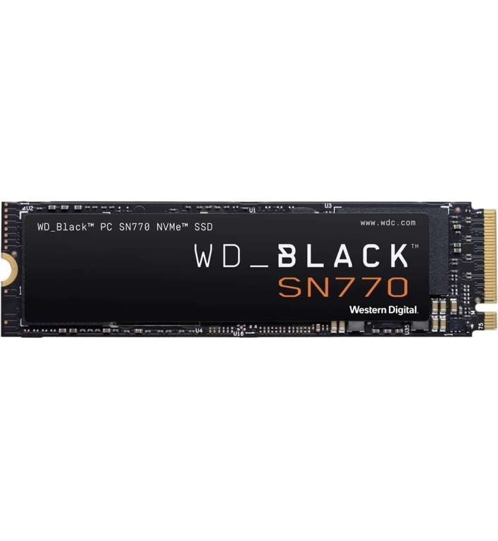 Amazon: WD_BLACK Unidad de Estado sólido Interna SN770 NVMe de 500 GB - Gen4 PCIe, M.2 2280, hasta 4.000 MB/s