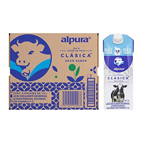 Amazon: Paquete de leche alpura 9 litros por $183 envío gratis con PRIME