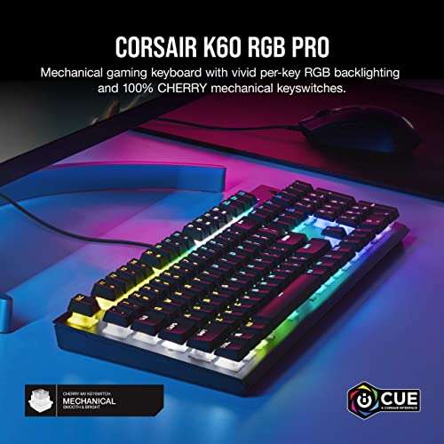 Amazon: Teclado Corsair K60 RGB Pro Viola NA