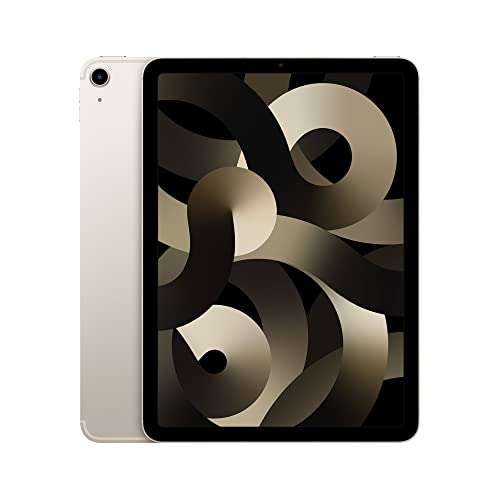Amazon: Apple iPad Air M1 (Wi-Fi + Cellular, 256 GB) - Blanco y Rosa