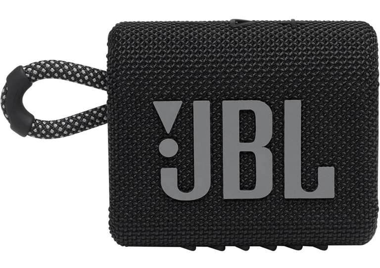 Amazon: Bocina JBL Go 3 Bocina Portátil Bluetooth, 4.2 W de Potencia, Reproducción 5 Horas, Resistente al Agua y al Polvo IP67 - Negro