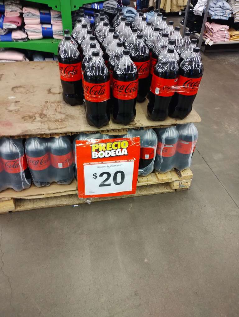 Coca cola Zero 3 lts en Bodega Aurrera