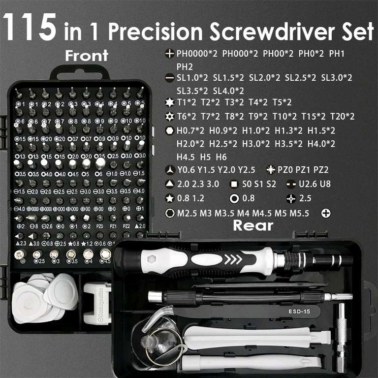 Shopee: Kit de desarmador de precisión 115 en 1