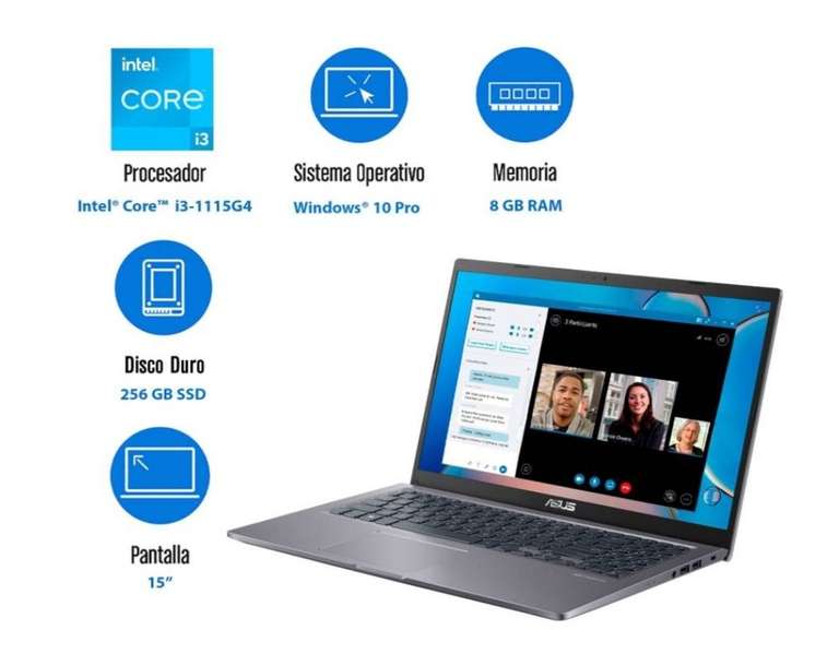 Sam's Club: Laptop Asus Vivobook Core i3 11a Gen/8 GB RAM/256 GB SSD