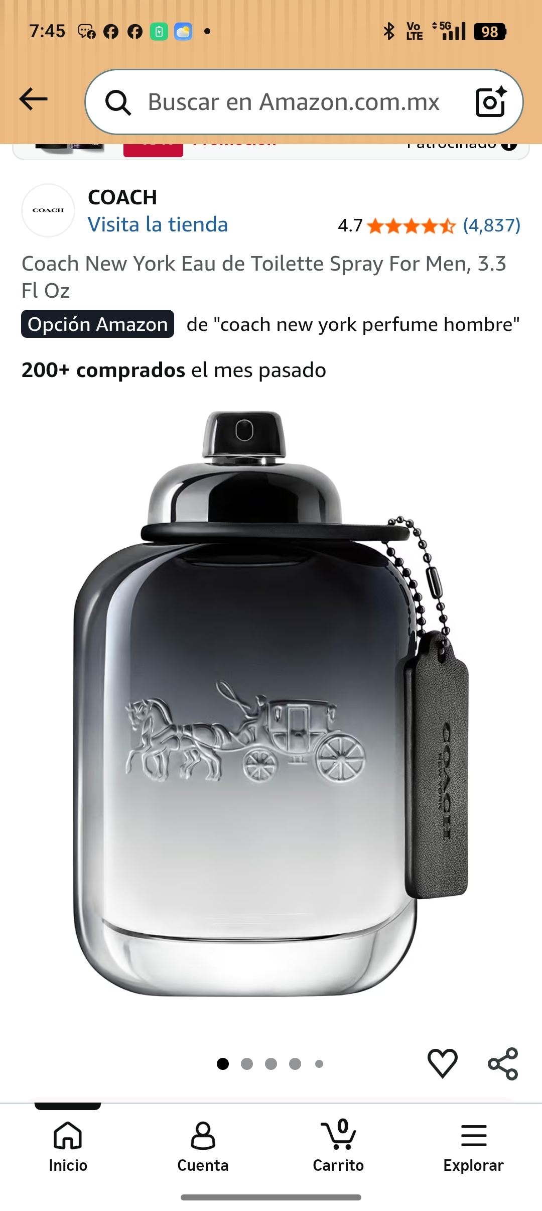 Amazon: Perfume Coach New York