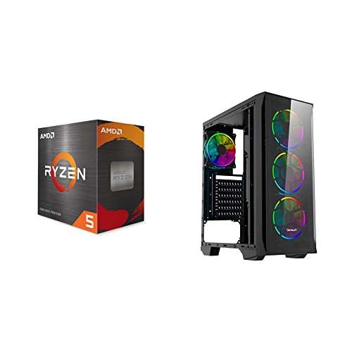 AMAZON: AMD Procesador RYZEN 5 5600X, 3.7GHz, 6 Núcleos Socket AM4 + Ocelot Gaming OGEC01 Gabinete