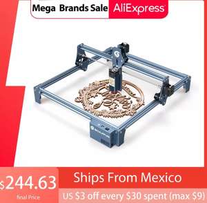 AliExpress: Cortadora láser SCULPFUN S9, enviado desde el almacén de México