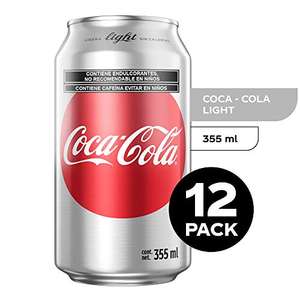 Amazon : Coca-Cola Light, Pack de 12 - 355 ml/lata