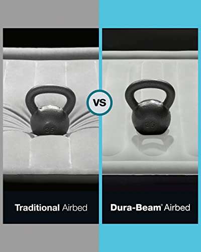 Amazon: Intex Dura-Beam Series - colchón inflable individual con Bomba Interna