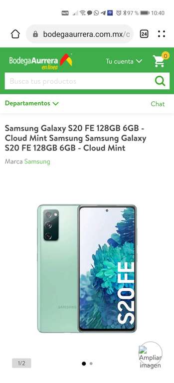 Bodega Aurrera Samsung galaxy S20 Fe