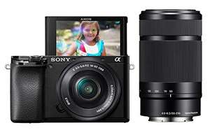 Amazon: Sony A6100 con lentes 16-50 mm y 55-210 mm