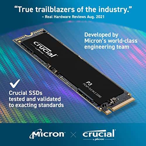 Amazon: SSD Crucial P3 2TB PCIe 3.0 | Precio antes de pagar