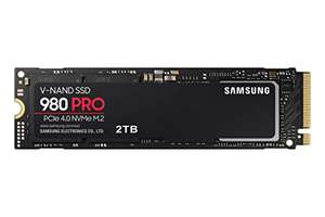 Amazon: SAMSUNG 980 Pro 2TB PCIe NVMe Gen4 SSD Interno para Videojuegos M.2 (MZ-V8P2T0B/AM)