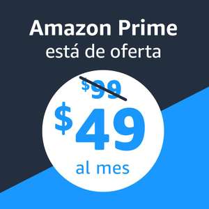 Amazon Prime: $49 al mes por 3 meses al realizar una compra