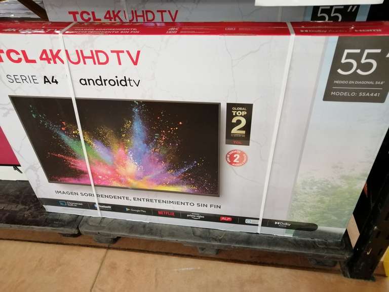 Walmart: Pantalla TCL 55 Pulgadas 4K UHD Android TV