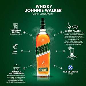 Amazon: Johnnie Walker - Whisky Green Label - 700 ML