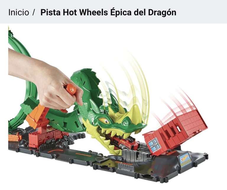 Coppel: Pista hot wheels épica del dragón