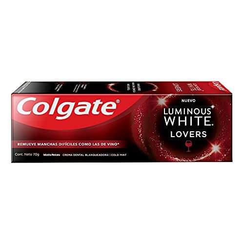 Amazon: Colgate Pasta Dental Blanqueadora Luminous White Lovers Vino 70 gr