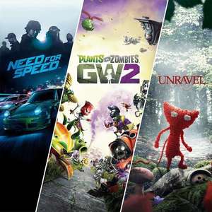 PS Store: Paquete de Familia EA, Unravel + Need for Speed + Plants vs. Zombies GW2 [PS4]