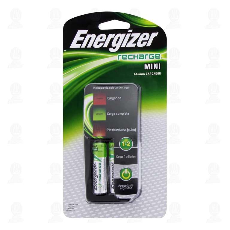 Farmacias Guadalajara: Cargador de baterías Energizer AA/AAA + 2 baterías AA