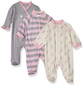 Amazon: Gerber Paquete 3 Pijamas para bebes niñas, talla 0 a 3 meses