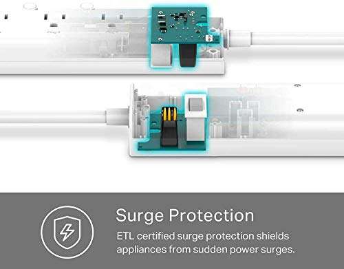 Amazon: Kasa Smart WiFi Plug Mini by TP-Link - Enchufe inteligente - 6 tomas de corriente