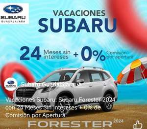 Subaru Forester Symetrical AWD + Eyesight 2024 a 24 Meses Sin Interéses y 0% comisión por apertura