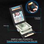 Amazon: Cartera para Hombre RFID con Clip para Dinero(Oferta Relámpago)