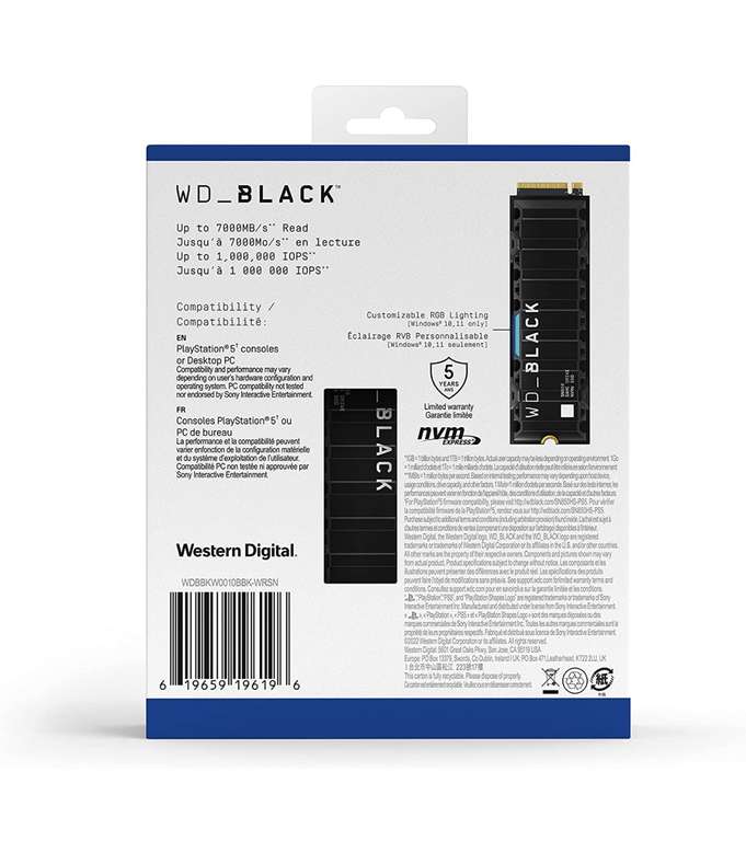 Amazon: WD_BLACK SSD SN850 NVMe de 1 TB con Disipador
