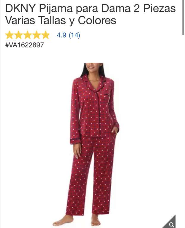 Costco: DKNY Pijama para Dama 2 Piezas