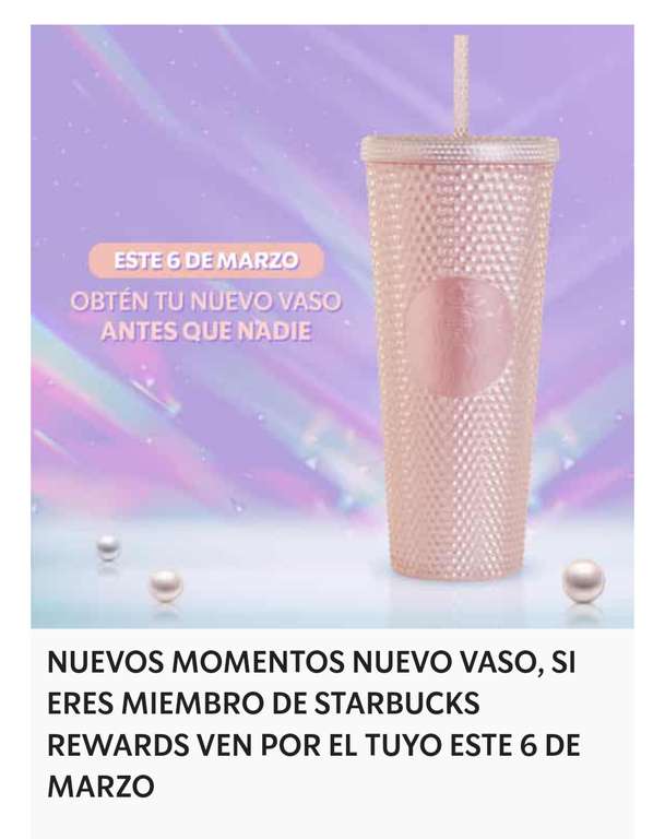 Starbucks Rewards - Early Access cold cup Pearlized