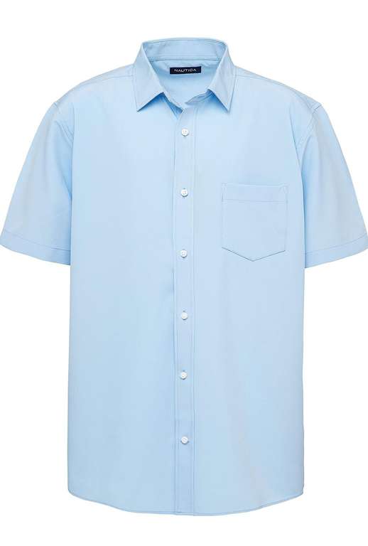 Amazon: Camisas marca Náutica, manga corta , colores azul, celeste y blanco, variedad de tallas