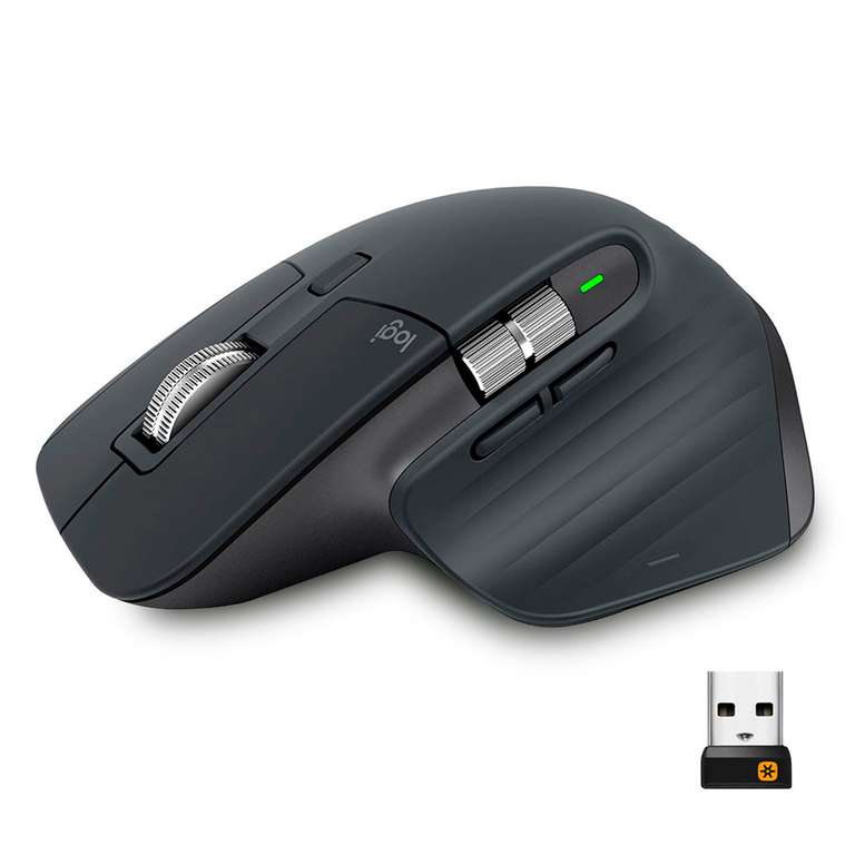 Office Depot: Mouse Inalámbrico Logitech MX Master 3 / Receptor USB / Bluetooth / USB Tipo C / Negro / PC / Laptop / Mac