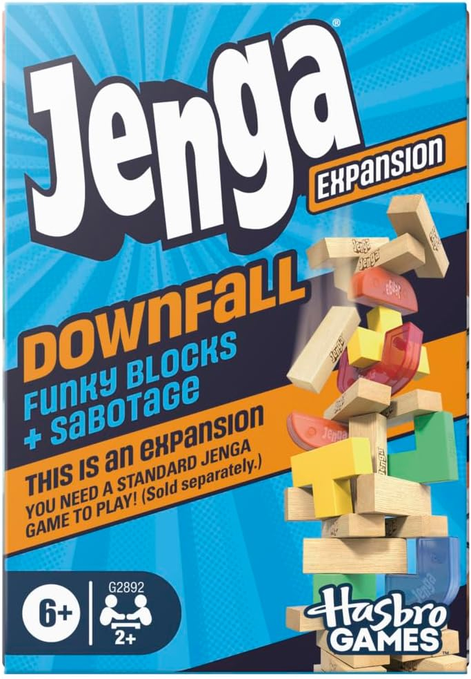 Amazon: Hasbro Gaming Jenga Caída Libre Expansión