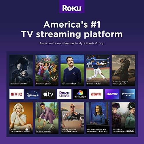 Amazon: ROKU express (Nuevo, 2022) con Cable HDMI de Alta Velocidad y Control Remoto