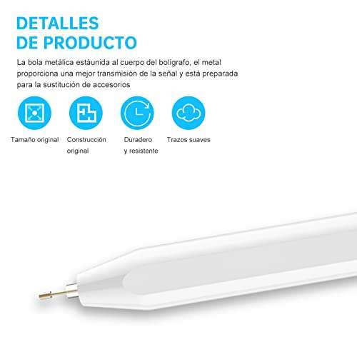 Amazon: Punta de Lápiz Apple, Paquete de 4 Puntas de Repuesto para Apple Pencil de 1ª generación y 2ª generación