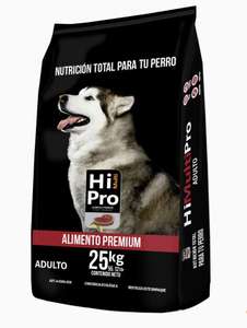 Amazon: HI MULTI PRO Alimento Premium para Perro Adulto 25kg. con probióticos y Proteínas de Alto Valor biológico ($29 el kilo)