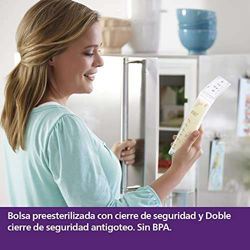 Amazon: Philips Avent Bolsas Preesterilizadas para Leche Materna, Almacena, Congela y Conserva.