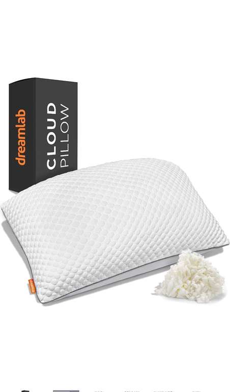 Amazon: Dreamlab Almohada Cloud Pillow | Funda de Bambú, Memory Foam, Microfibras | Hipoalergénica | 45cm x 64cm | (con cupón de vendedor)
