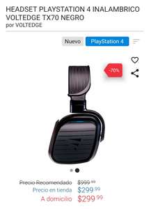 Game Planet: Headset INALAMBRICO Voltedge ps4