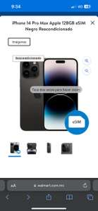 Walmart: iPhone 14 pro Max Reacondicionado | pagando con Banorte