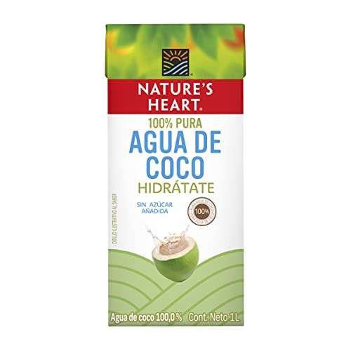 Amazon: Nature's Heart Agua de Coco, 1 L -envío prime