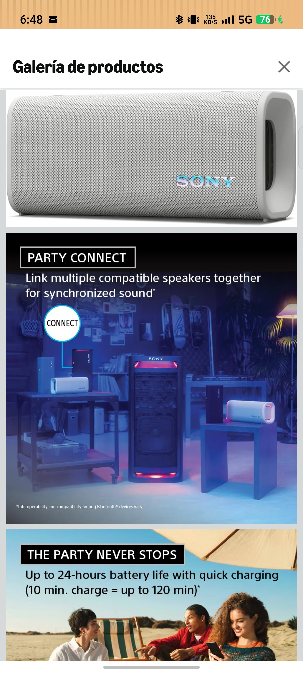 Amazon Bocina Sony ULT 3 Reacondicionado - Excelente