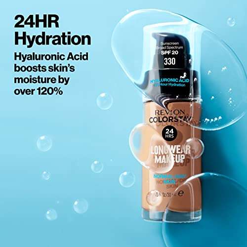 Amazon: Revlon ColorStay Liquid Foundation For Normal/dry Skin, SPF 20, Natural Tan, 1 Fl Oz | envío gratis con Prime