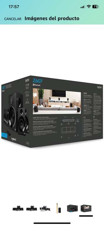 Amazon: Logitech - Z607 - Sistema de Audio 5.1 - Negro
