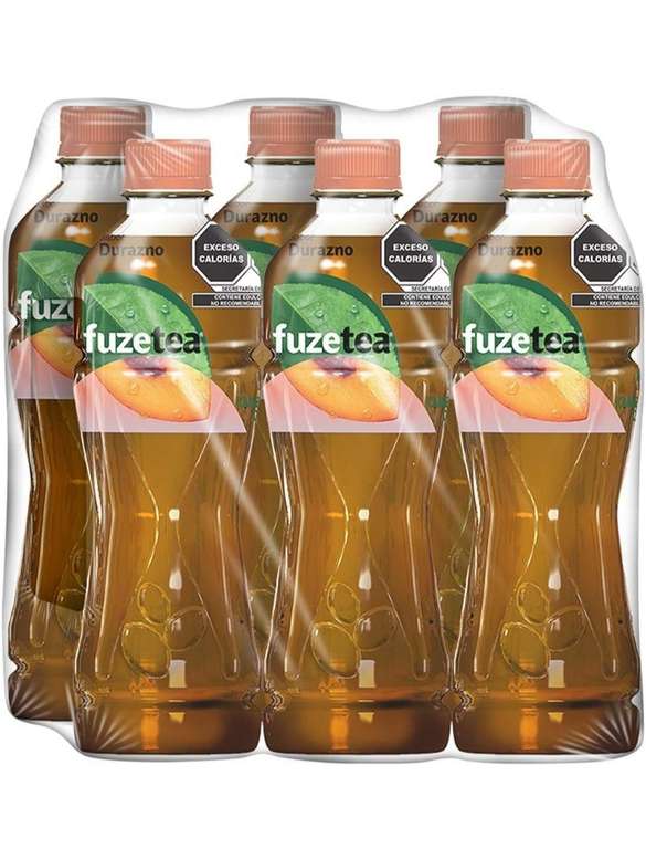 Amazon Prime: Fuze Tea 6 Pack Té Negro y Durazno 600 ml cada uno [Planea y cancela]