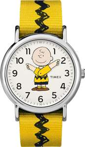 Amazon / Timex x Peanuts - Reloj unisex de 38 mm. Modelo Charlie Brown