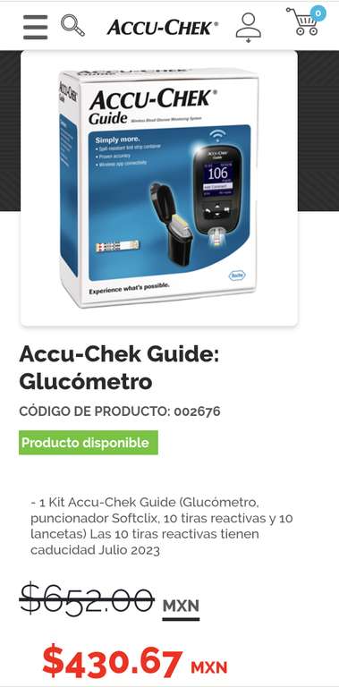 Accu-Chek: Guide: Glucómetro